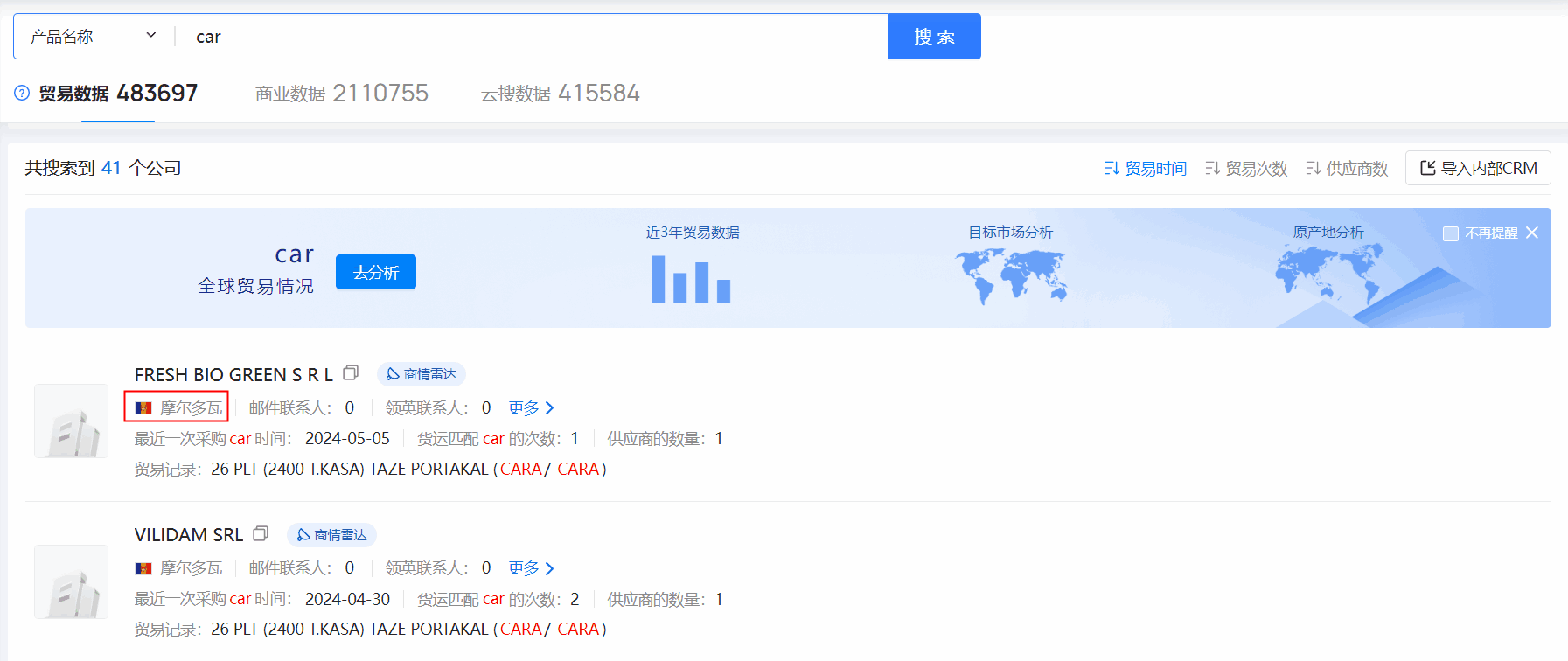海关数据,摩尔多瓦海关数据,EVO视讯官网海关数据